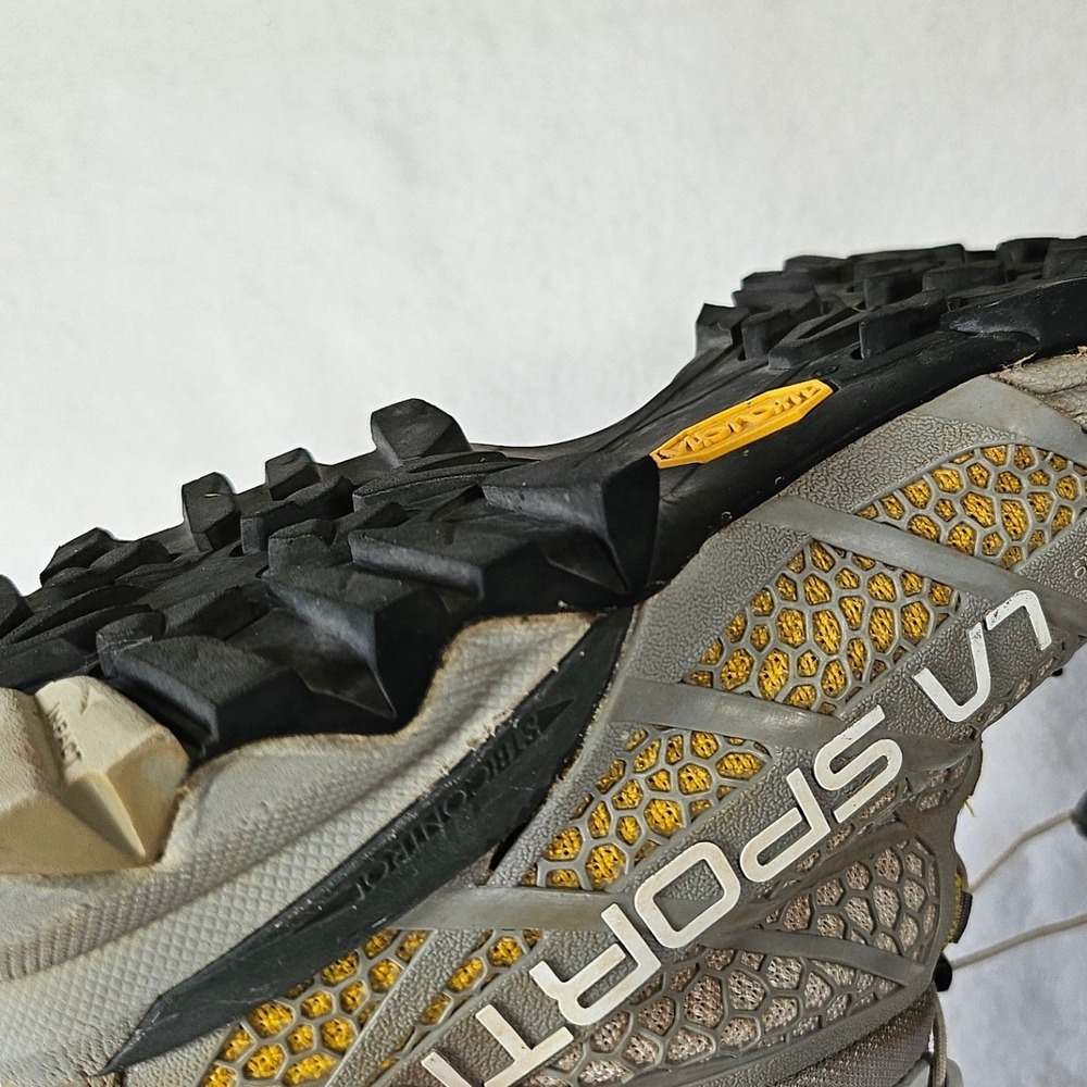 La Sportiva Synthesis Mid GTX Womens Hiking Trail Boots Gray Yellow Gore-Tex 7.5 - Picture 15 of 16